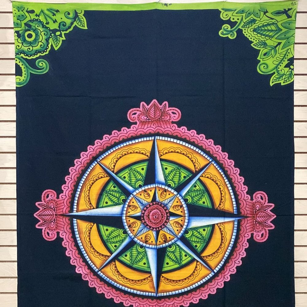 Compass Mandala Tapestry - Picture 2 of 3